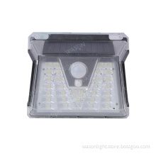 2023 New Wireless 33LED Crystal Design Sensor Activated Wall Light IP65 Waterproof Solar Garden Motion Light For Yard And Patio